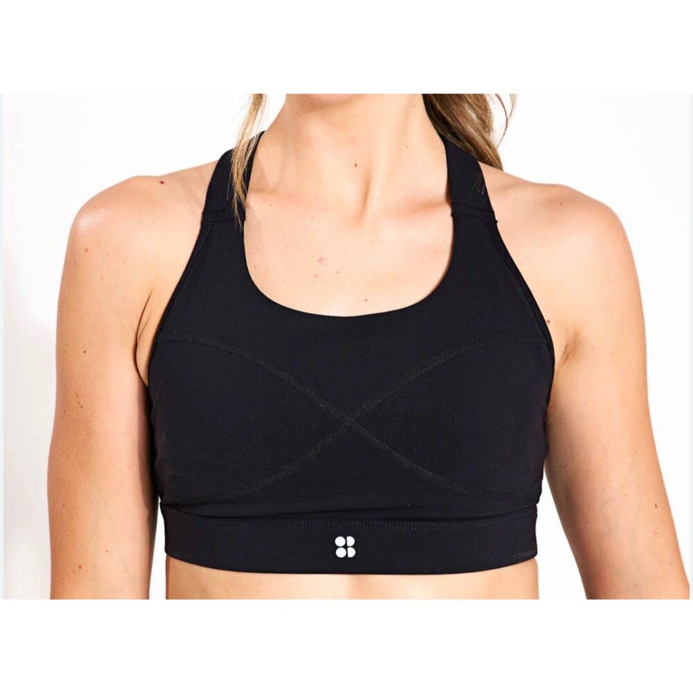 Sweaty Betty Black Medium Impact Sports Bra Size L
